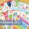 18 Laminated Educational Posters for Toddlers & Preschool Learning, Classroom Posters Set for Pre-K, Kindergarten & Homeschool, Alphabet, Numbers, Shapes, Colors, Maps, Emotions & Learning Charts